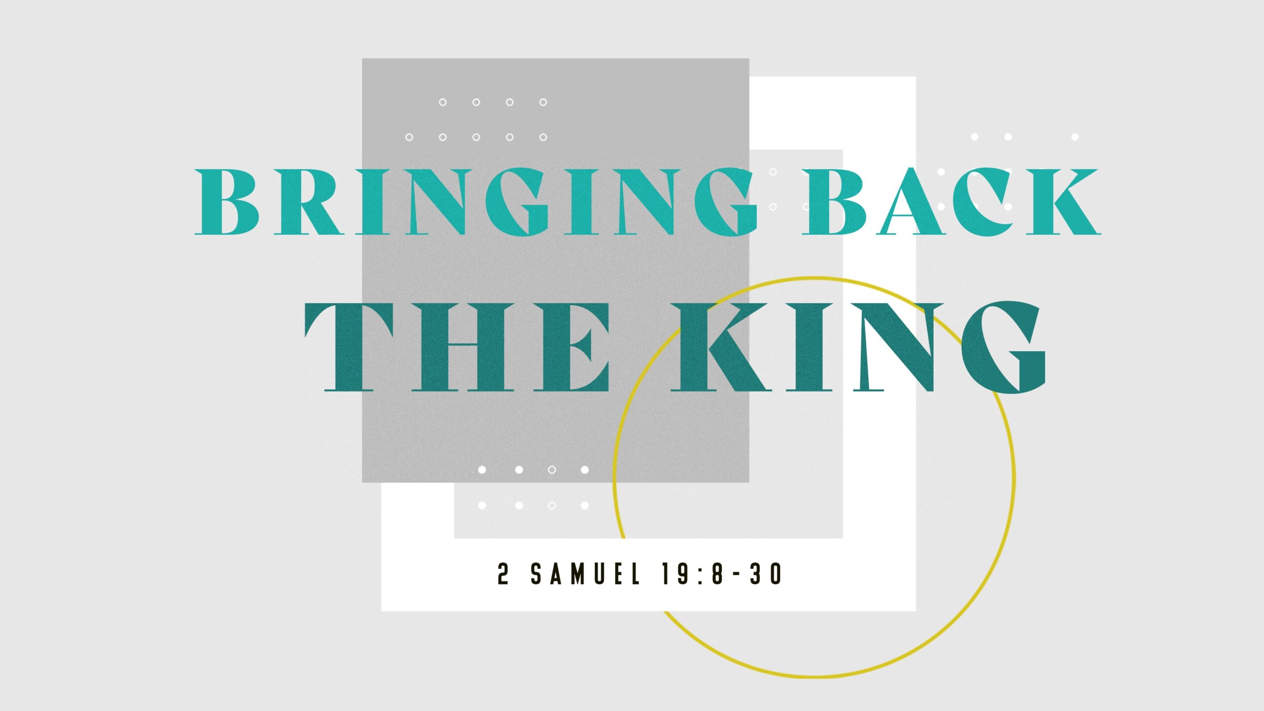 Bringing Back the King