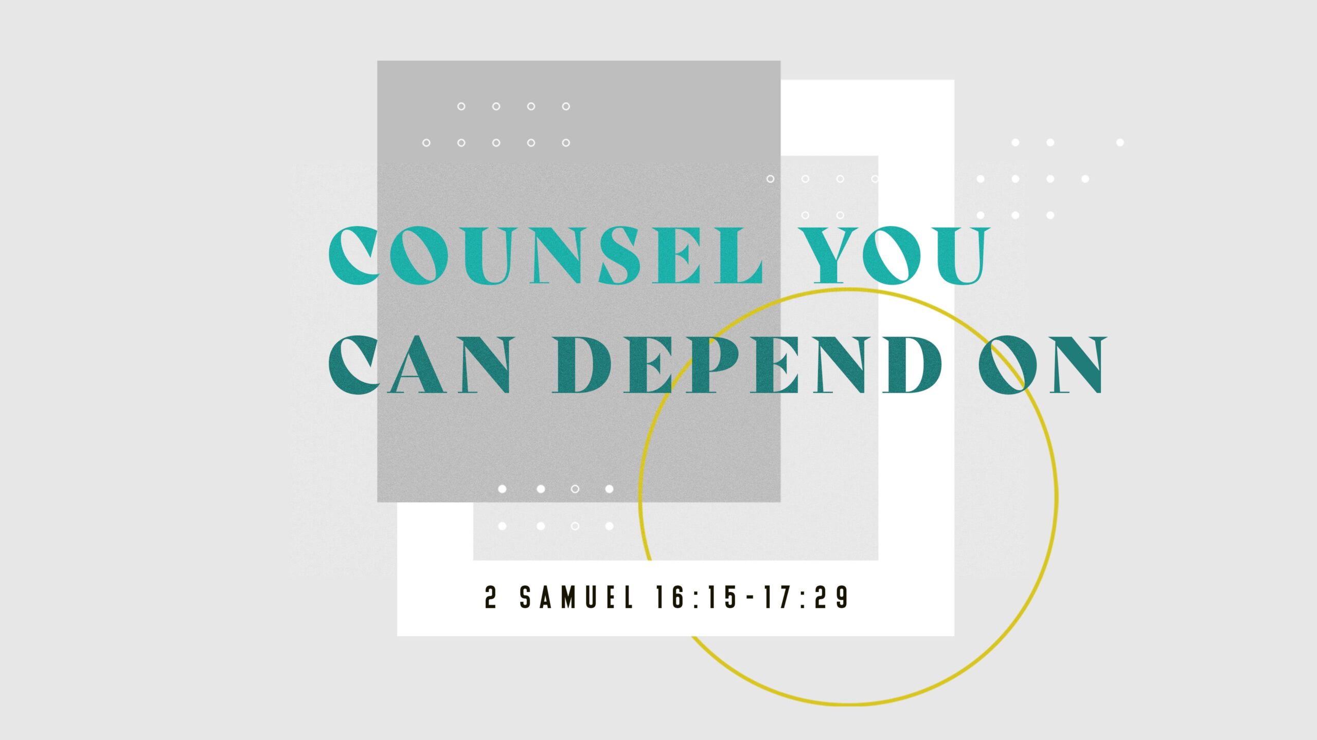 Counsel You Can Depend On