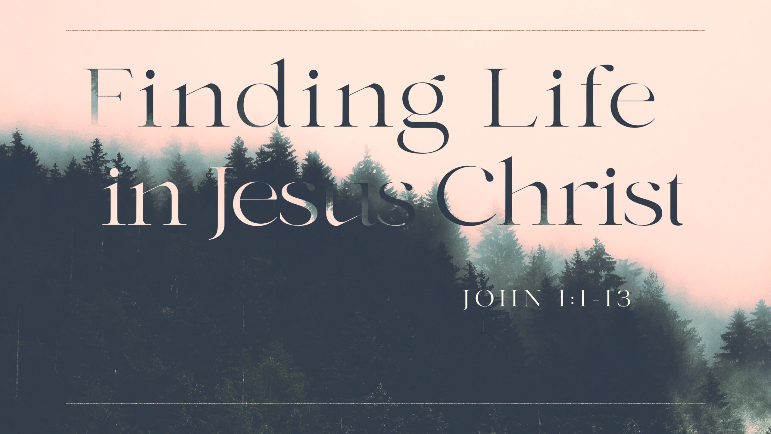 Finding Life in Jesus Christ