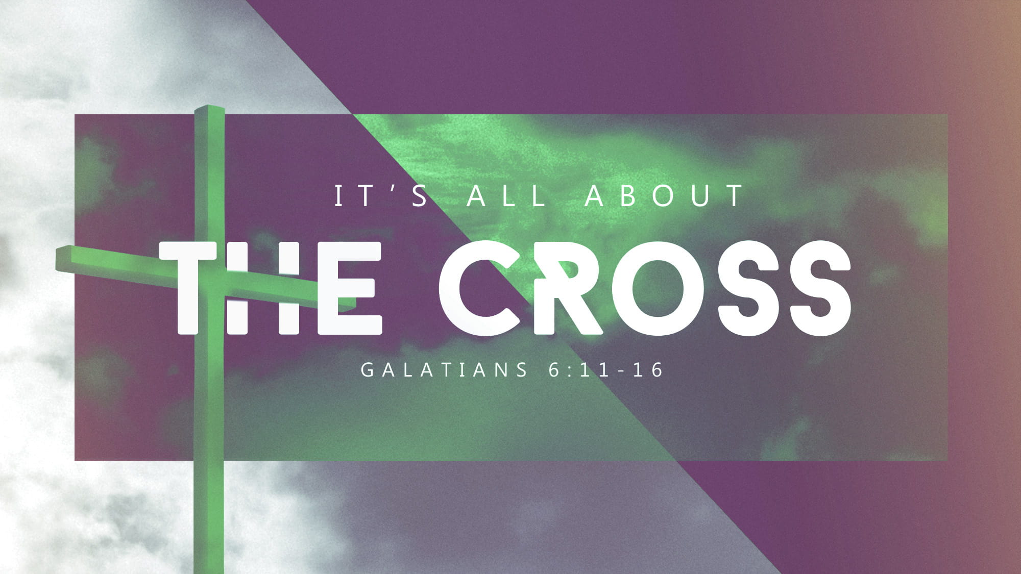 It's All About the Cross