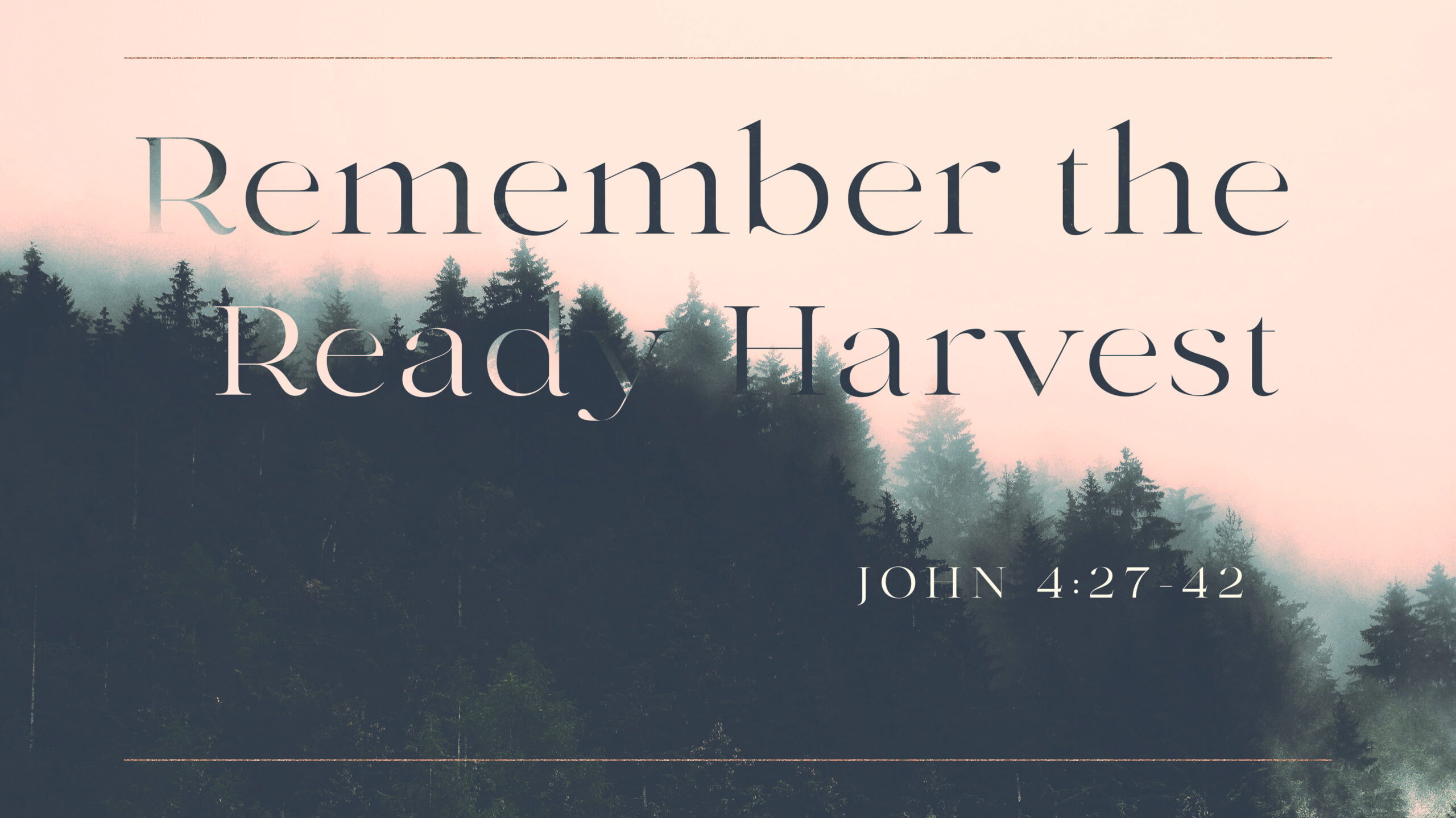 Remember The Ready Harvest
